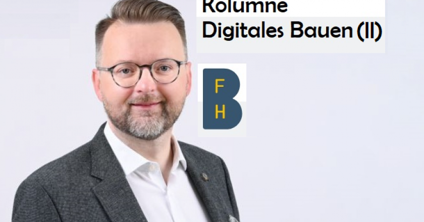 DOMBLICK - Kolumne Digitales Bauen - Prof Dr Adrian Wildenauer - BFH Berner Fachhochschule - Kolumne 2 - VÖD 21122023